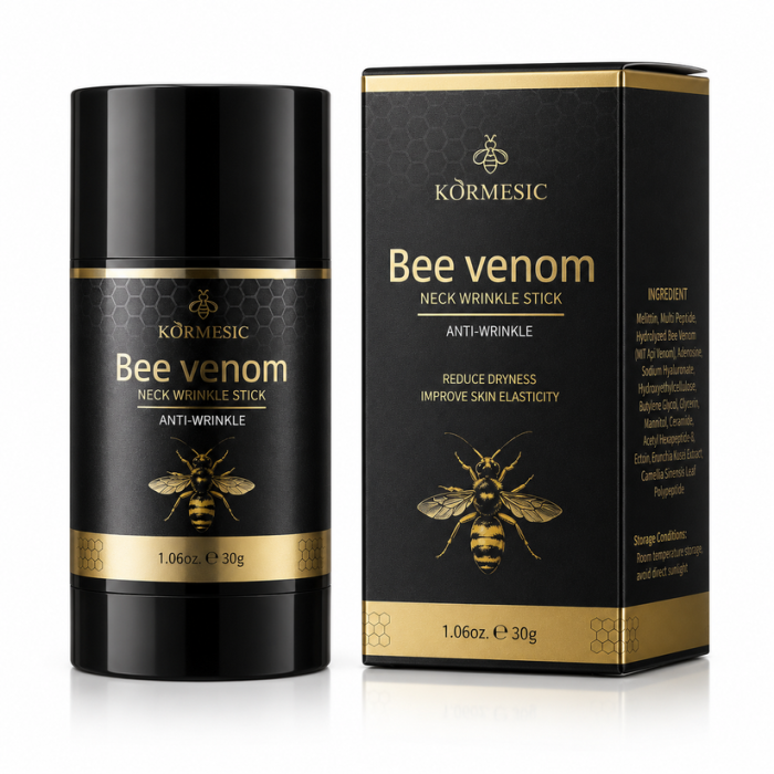 Cremă Stick pentru Zona Gâtului cu Venin de Albine,  Efect de Lifting și Antirid, Kormesic, 30g [2]