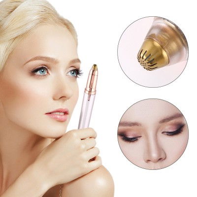 Epilator Facial si pentru Sprancene, hipoalergenic, cu USB inclus, Roz [5]