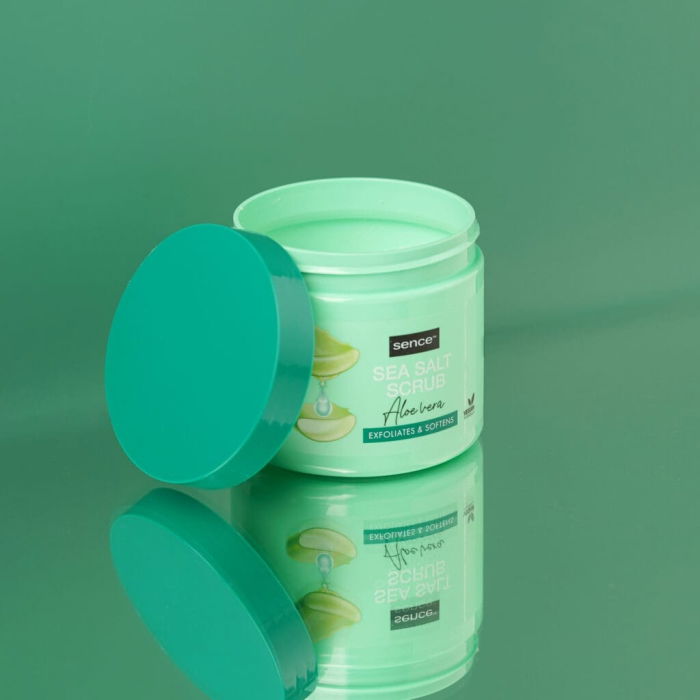 Exfoliant pentru Corp cu Sare de Mare si Aloe Vera, Sence, 500g [2]