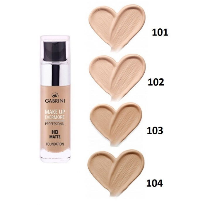 Fond de ten Professional HD MATTE cu Acoperire Mare, Porcelain Make-up, 30ml [6]