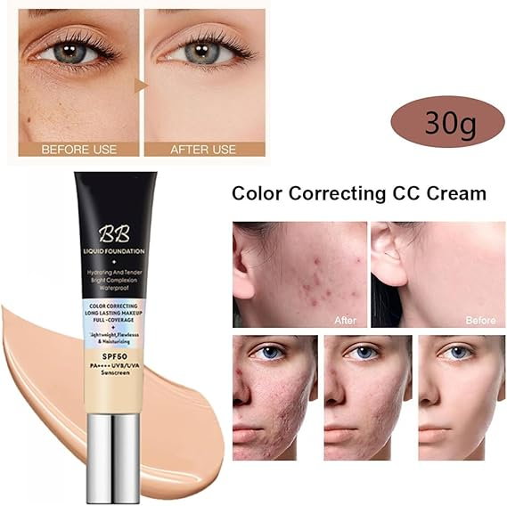 Fond de ten BB Cream, SPF50, Long Lasting si Full Coverage, O'cheal, 30g [4]