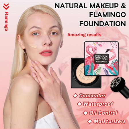 Fond de ten/Crema CC Cushion, Beauty Cream, cu Aplicator inclus, 01 Ivory, O'CHEAL, 20 g [4]