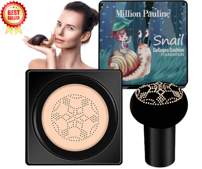 Fond de ten/Crema CC Cushion cu Extract de Melc  si Colagen, Aplicator inclus,  Million Pauline, Culoare Natural 02, 15 g [1]