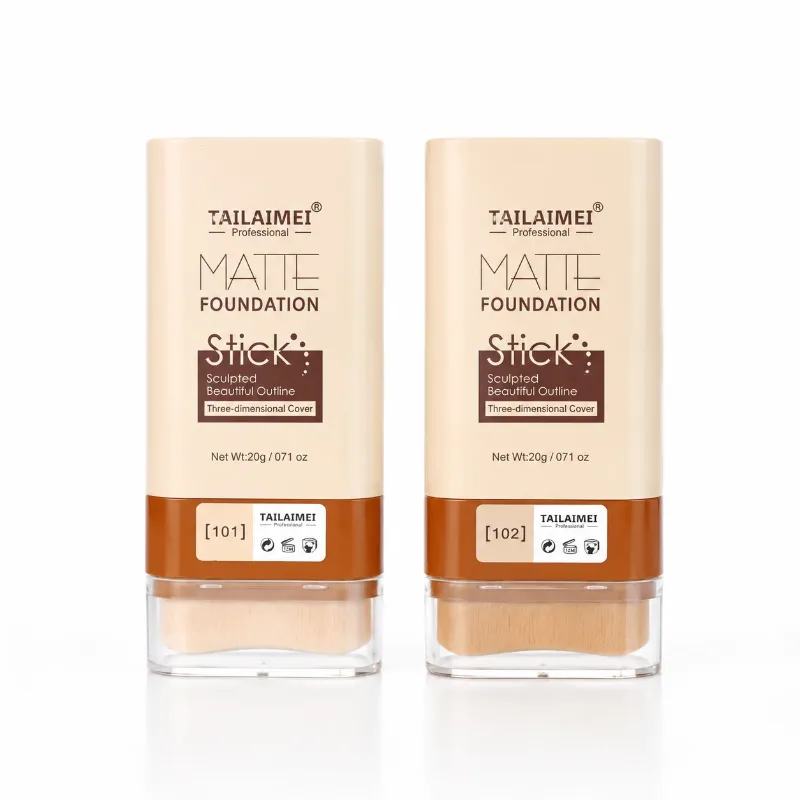 Fond de ten Stick Mat, SPF 35, cu Pensula pentru Aplicare Inclusa, TLM, 20g [2]