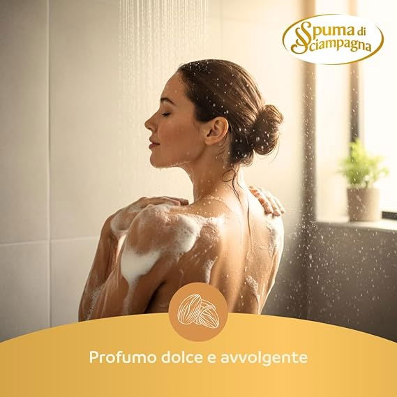 Gel de dus cu Lapte de Migdale și Unt de Shea, Spuma di Sciampagna, 650ml [4]