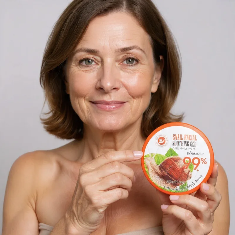 Gel facial calmant cu extract de melc 99% Kormesic, 300g – anti-riduri si hidratare [3]