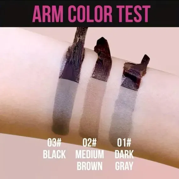 Gel Peel-Off pentru sprancene cu efect de tatuaj temporar, cu sabloane si perie incluse, O'CHEAL, 15ml [3]