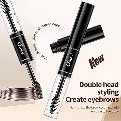 Gel pentru sprancene 2in1, Fixare puternica si culoare intensa, OCHEAL [2]