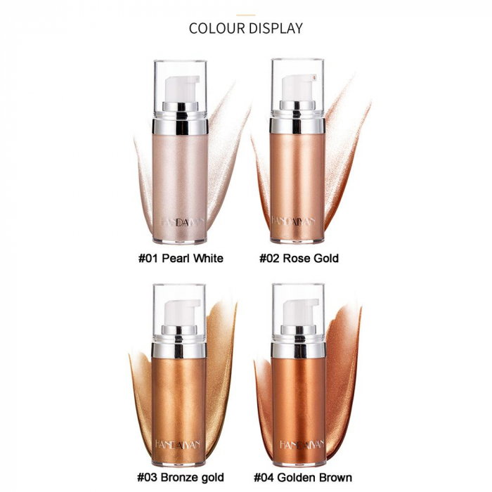 Body Shimmer Iluminator lichid pentru corp sau fata, HandaiYan, 25ml [7]