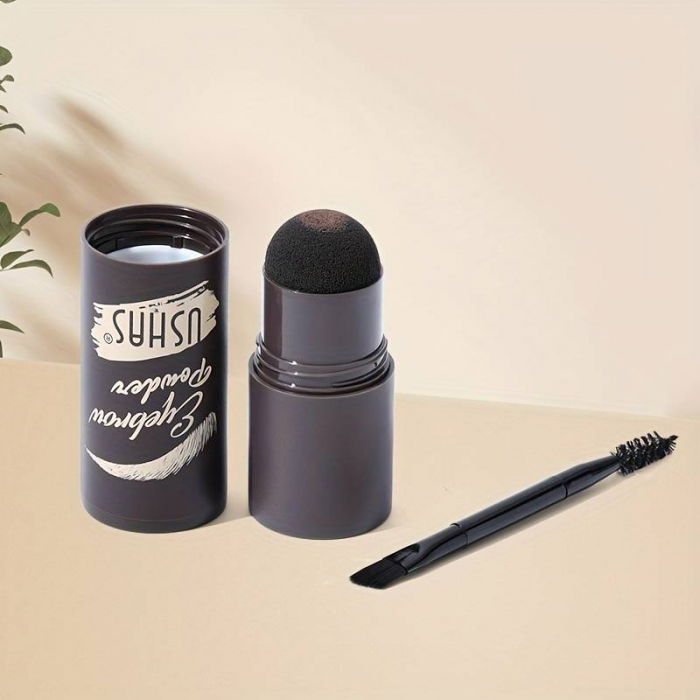 Kit pentru sprancene cu stampila, sabloane si pensula, Nuanta 04 [2]