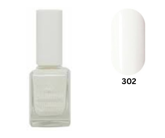 Lac de unghii Alb, Gabrini, Flat Brush Nailpolish 302, 12ml [1]