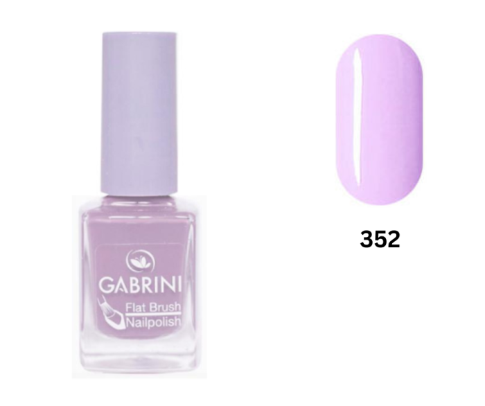 Lac de unghii Lila, Gabrini, Flat Brush Nailpolish 352, 12ml [1]