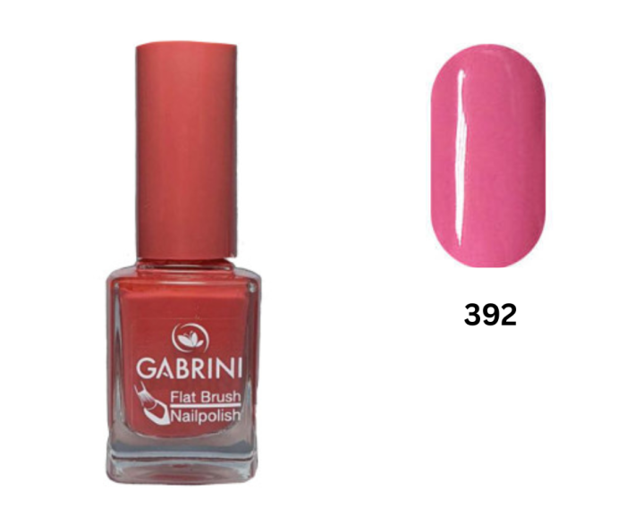 Lac de unghii Roz, Gabrini, Flat Brush Nailpolish 392, 12ml [1]