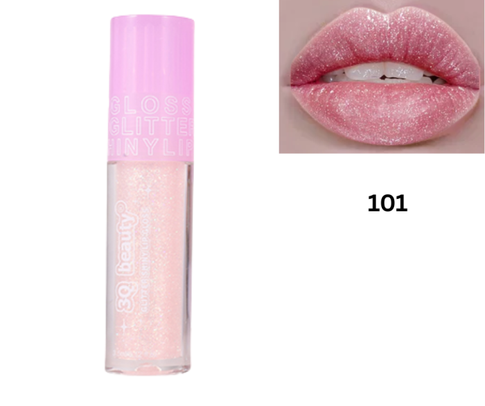 Luciu pentru Buze cu Slipici, Lip Gloss Glitter, Rezistent, 3Q Beauty, 3.5ml [4]