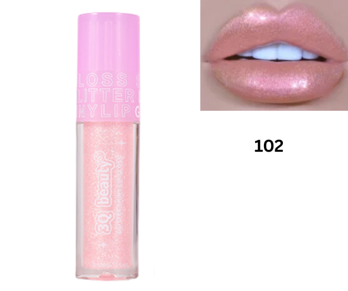 Luciu pentru Buze cu Slipici, Lip Gloss Glitter, Rezistent, 3Q Beauty, 3.5ml [2]