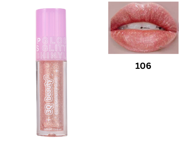 Luciu pentru Buze cu Slipici, Lip Gloss Glitter, Rezistent, 3Q Beauty, 3.5ml [2]
