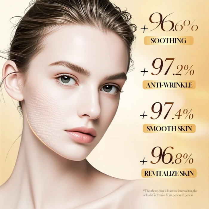 Loțiune Facială cu Particule Aur 24K, Colagen și Acid Hialuronic, Antirid și Hidratare, 120ml, Sadoer [4]