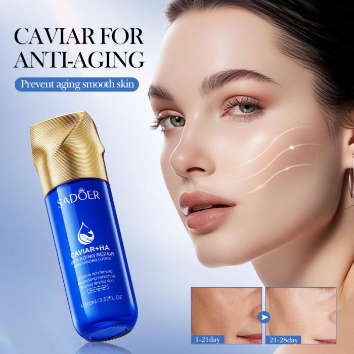 Loțiune Tonică Facială cu Acid Hialuronic și Caviar, Antirid și Iluminatoare, SADOER , 130ml [3]