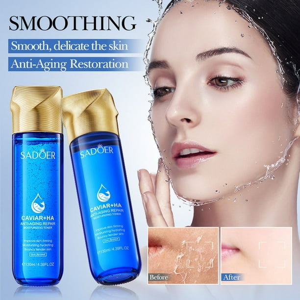Loțiune Tonică Facială cu Acid Hialuronic și Caviar, Antirid și Iluminatoare, SADOER , 130ml [5]