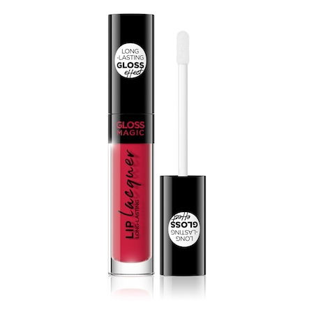 Luciu de buze Lip Lacquer Magic Gloss Long Lasting, 09 Vibrant Red-Rose, Eveline Cosmetics,  4.5 ml [1]