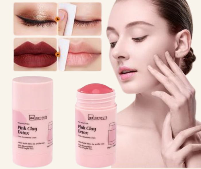 Masca cu argila roz pentru curatarea si demachierea tenului, tip stick, IDC Institute, 25 g [1]