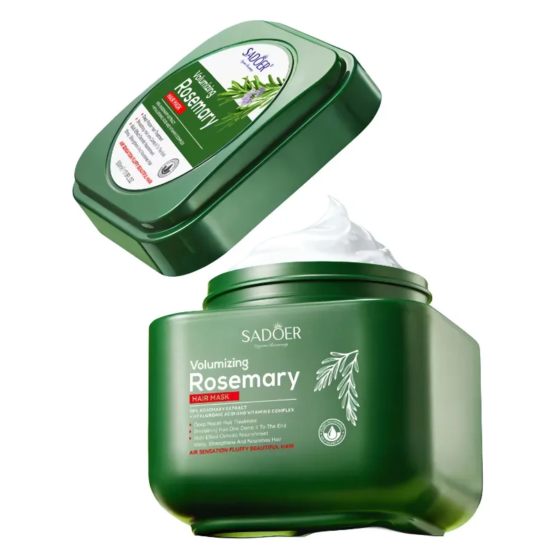 Masca de par Fortifianta cu Rozmarin, Acid Hialuronic si Vitamina E, pentru Regenerare si Volum, Sadoer, 500ml [3]