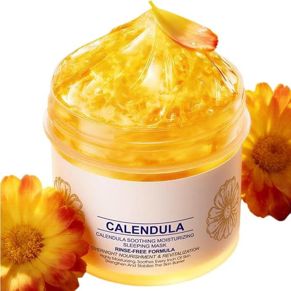 Mască Hidratantă de Noapte cu Gălbenele, Calendula, Sadoer, 150g [3]