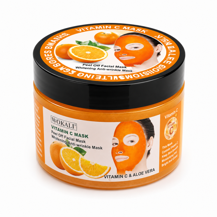 Mască de Față Peel-Off Antirid, Iluminatoare si pentru Curățarea Tenului, cu Vitamina C si Aloe Vera, 300g [2]