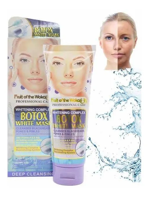 Mască peel-off albă Botox White Mask Wokali 130ml – cu Whitening Complex, Vitamina A&E, pentru curățare profundă, antirid și iluminarea tenului [3]