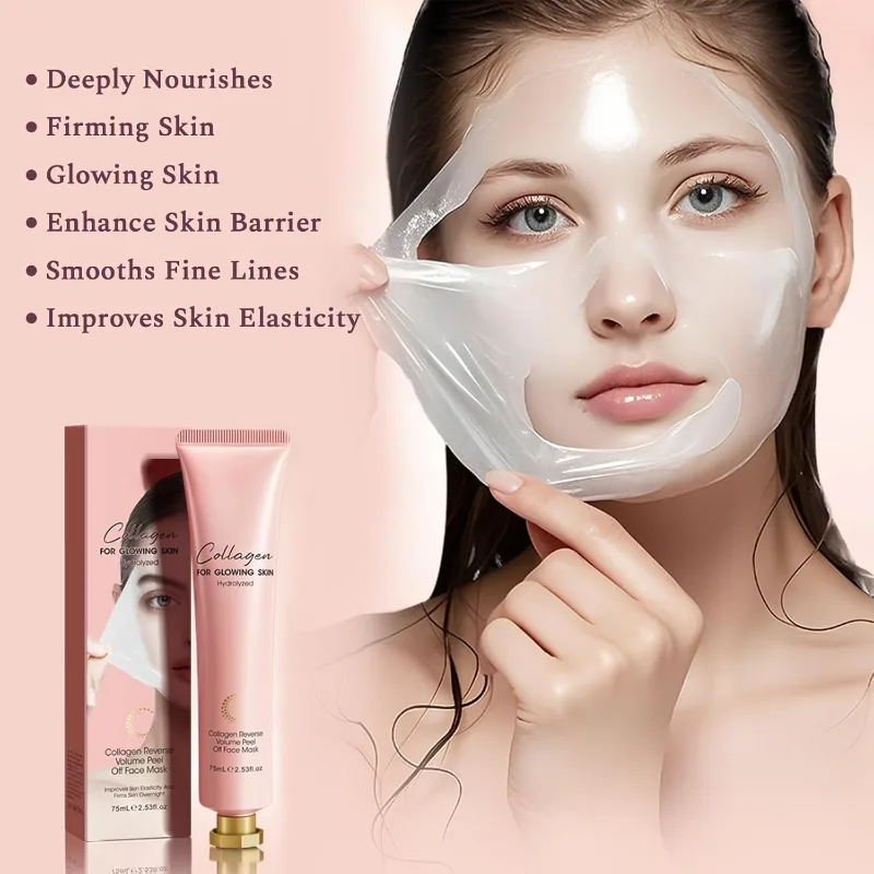 Mască Peel-Off cu Colagen Hidrolizat, Iluminare si Antirid si Curatare, Sadoer, 75ml [8]