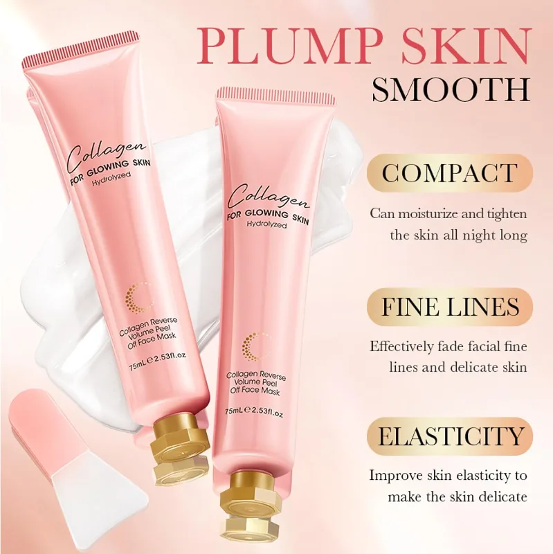 Mască Peel-Off cu Colagen Hidrolizat, Iluminare si Antirid si Curatare, Sadoer, 75ml [5]