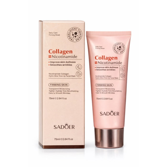 Masca Peel Off cu Nicotinamide si Colagen, Iluminare si Antirid si Curatare, Sadoer,75 ml [4]