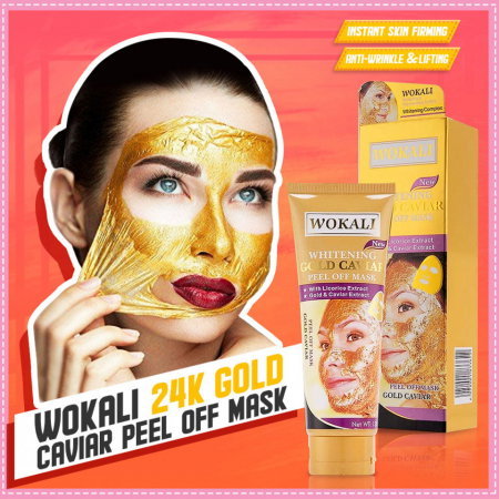 Pachet Promo - 2 x Mască de Față Peel-Off Antirid, Iluminatoare si pentru Curățarea Tenului, cu  Aur 24K, Colagen si Caviar, 260g [4]