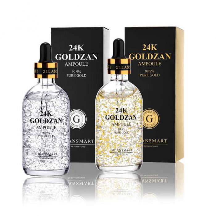 Pachet Promo - Ser Antirid cu Foite Aur 24K si Acid Hialuronic si Ser Antirid cu Foite Platina 24K si Acid Hialuronic, 2*100ml [2]