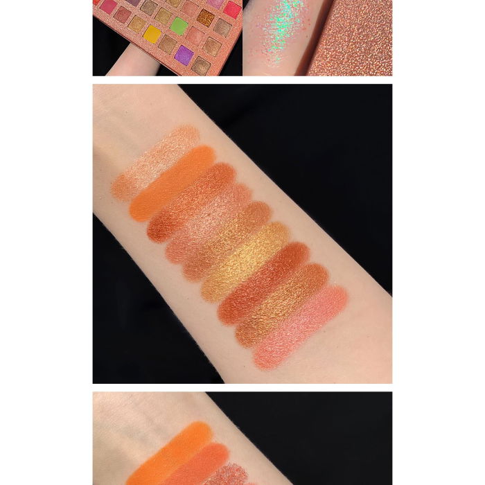 Paleta farduri 40 culori, mate si sidefate, Flippy [4]