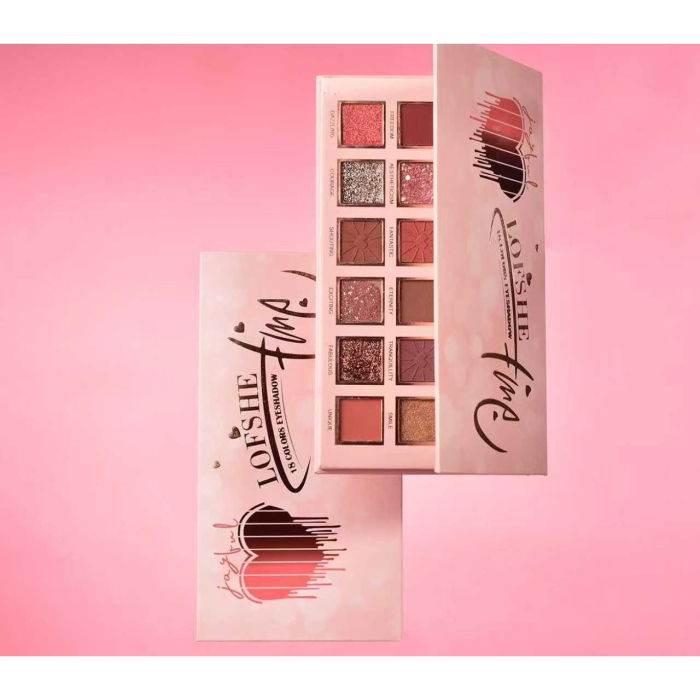 Paleta Farduri cu 18 Culori Pigmentate, Mate si Sidefate, Lofshe [3]