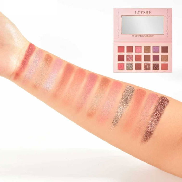 Paleta Farduri cu 18 Culori Pigmentate, Mate si Sidefate, Lofshe [5]