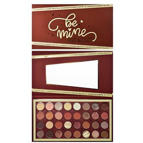 Paleta Farduri cu 32 Culori Pigmentate si Rezistente, Mate, Sidefate si Glitter, Be Mine, KEVIN & COCO [1]