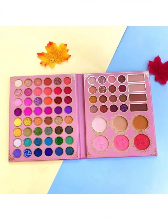 Paleta machiaj cu 74 culori,  farduri pentru ochi si pentru fata (blush, concealer, contouring si iluminator) [3]