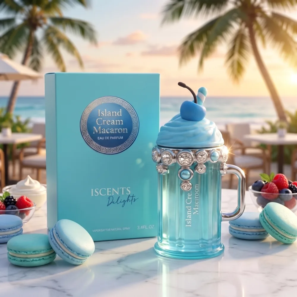 Parfum Arabesc Dama ISCENTS Island Cream Macaron Eau de Parfum 100ml Dupe Armaf Island Bliss [10]