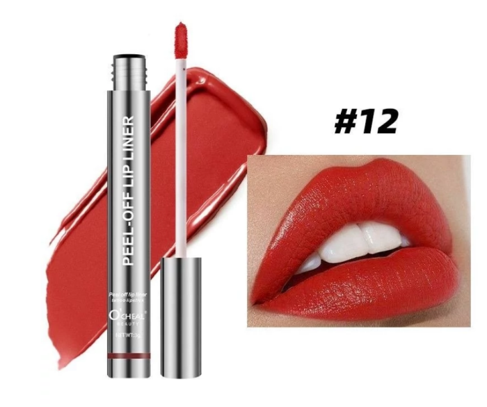 Ruj semipermanent Peel Off Lip Liner,  efect de tatuaj temporar, O’CHEAL, 12 [2]