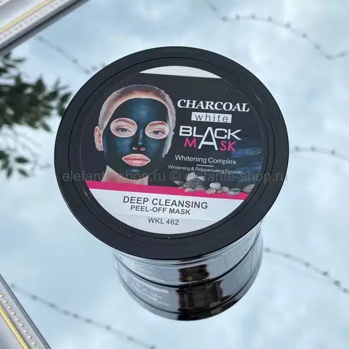 Mască peel-off neagră Charcoal Black Mask Wokali 300g – curățare profundă, îndepărtare puncte negre și efect iluminator antirid [4]