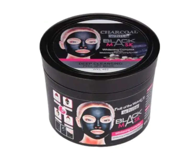 Mască peel-off neagră Charcoal Black Mask Wokali 300g – curățare profundă, îndepărtare puncte negre și efect iluminator antirid [3]