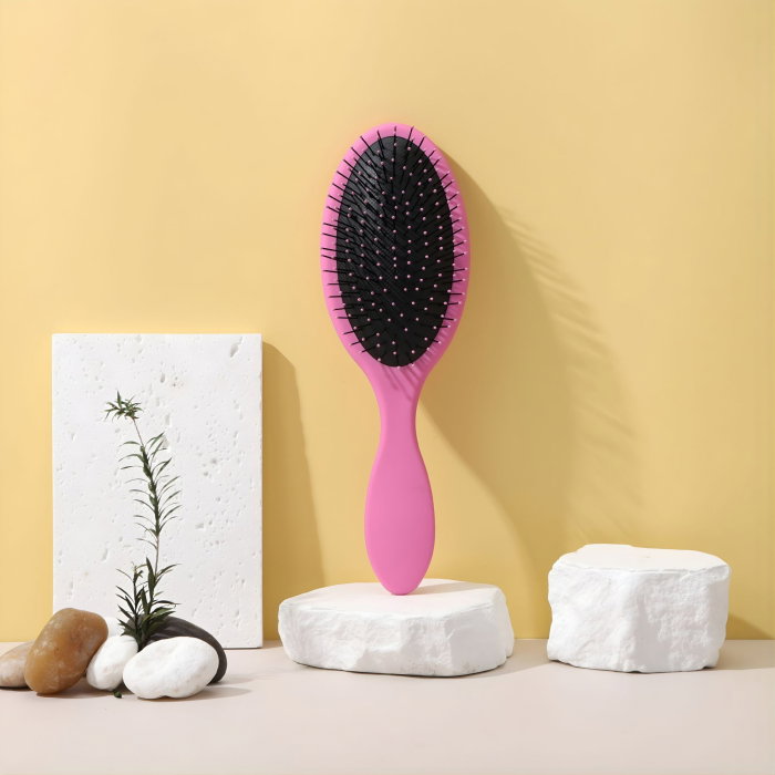 Perie de par cu Perna de Aer, multifunctionala pentru descurcare si styling, Roz [3]