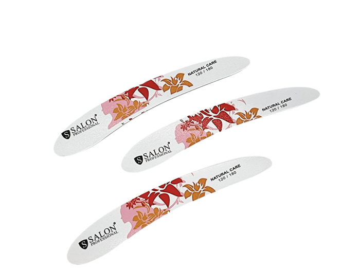 ilă pentru unghii Salon Professional cu granulație 120/180,  formă de banană. [4]