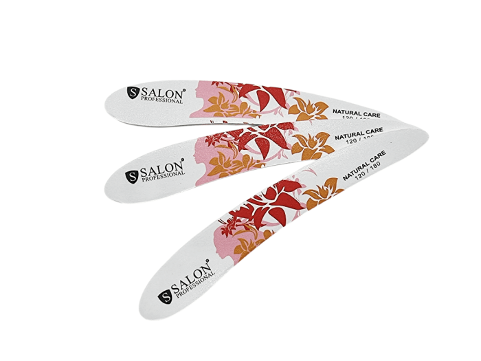 ilă pentru unghii Salon Professional cu granulație 120/180,  formă de banană. [3]