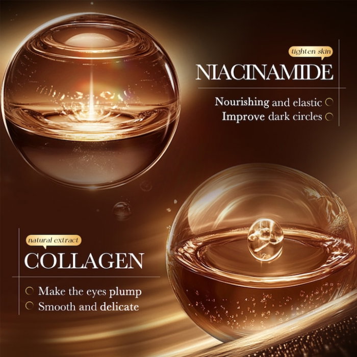 Set 60 Plasturi pentru Ochi cu Cafeina si Colagen, Anti-Cearcăne, Antirid si Iluminare, Sadoer [6]
