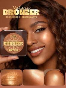 Pudră Bronzantă, Bronzer și Shimmer, Natural, Textură Fină, USHAS, 14g, 01 [8]
