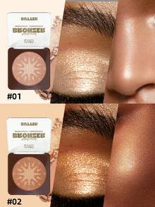 Pudră Bronzantă, Bronzer și Shimmer, Natural, Textură Fină, USHAS, 14g, 01 [6]