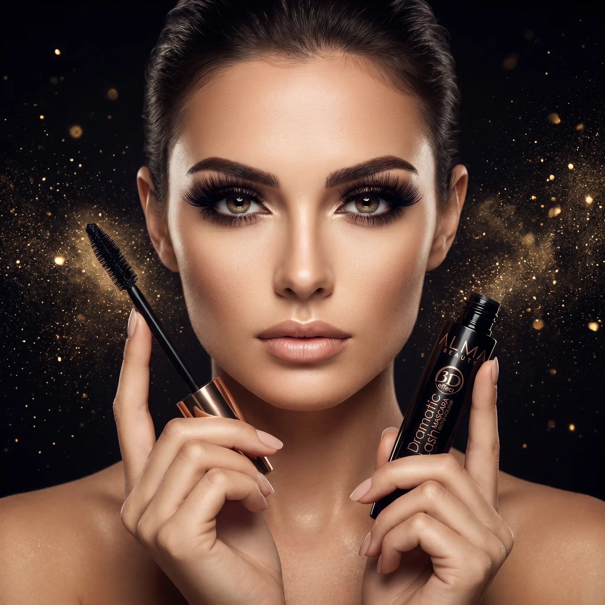 Rimel 3D pentru Alungire si Curbare, Dramatic Mascara Extra Volume, 13ml, Alma Beauty [3]